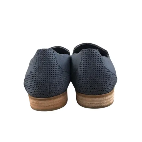 DR. SCHOLL'S Dawned Loafer Women 8 M Navy Oxide Microfiber Everyday Travel Retro Blue