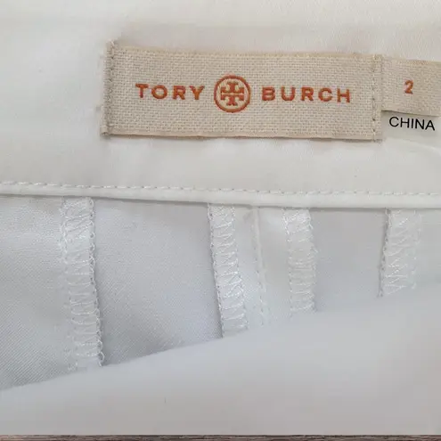 Tory Burch  Callie Seamed Ankle Pants | White | Size 2 | Style 50001206 - Image 7