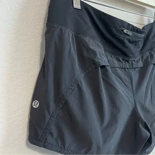 Lululemon  Women’s 2 Run Times Black Lined Athletics Shorts Size 12