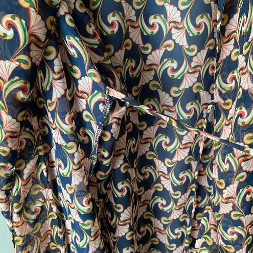 The Webster Miami sz S kimono robe mini dress Red