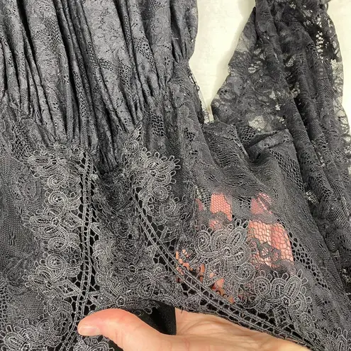 NWT Golden Days Pairs Kate Allover Lace Black Midi Dress