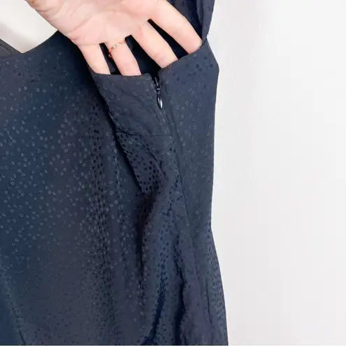 Gentle Fawn Black Dot Ruffle Sleeveless Mini Dress Size Small