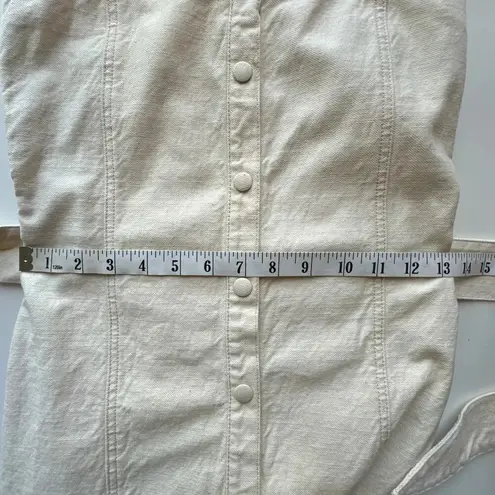 Nanushka Sally Denim Creme Midi Dress XS