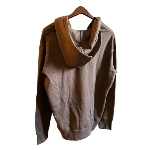 Naked Wardrobe Women's Brown Oversized Zip-Up Jacket Size M like new