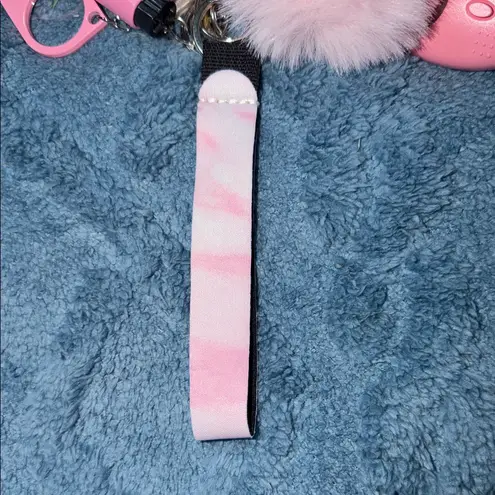 Handmade Soft Pink, Marble and Iridescent Women's Keychain & Accessories