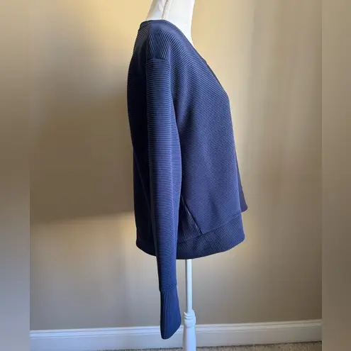 Addison Bay Active Rib Everyother Day Crewneck Sweatshirt in Navy NWT $168