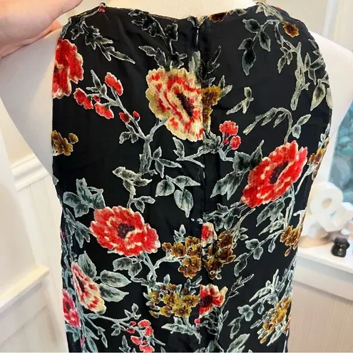 Miss Me Black Burnt Out Velvet Floral Dress Size Small Fits Medium Floral Fairy