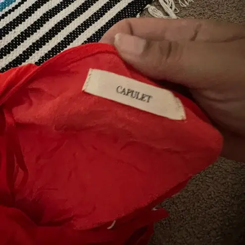 Capulet Revolve x  Bodysuit Red Blouse Small