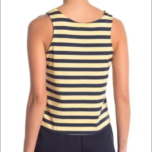 frame denim Frame Striped Lace-Up Tank Top