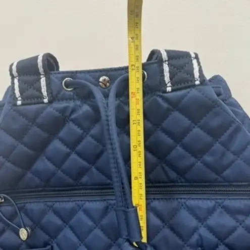 Talbots  Quilted Nylon Backpack NWT Travel Puffer Pocket Nautical Bucket Packable