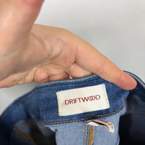 Driftwood Babara Barrel Floral Embroidered Jeans Size 14