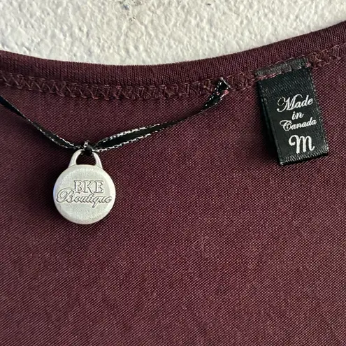 BKE Boutique Brown & Copper Lace/Sequins Tank M