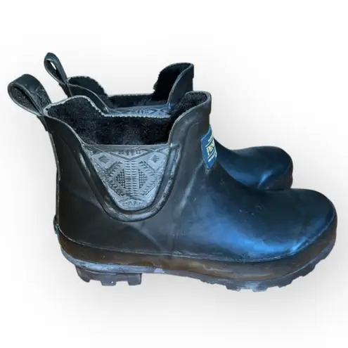 Pendleton Vintage Sherpa Fur lined waterproof pull-on Chelsea rain snow boots 6