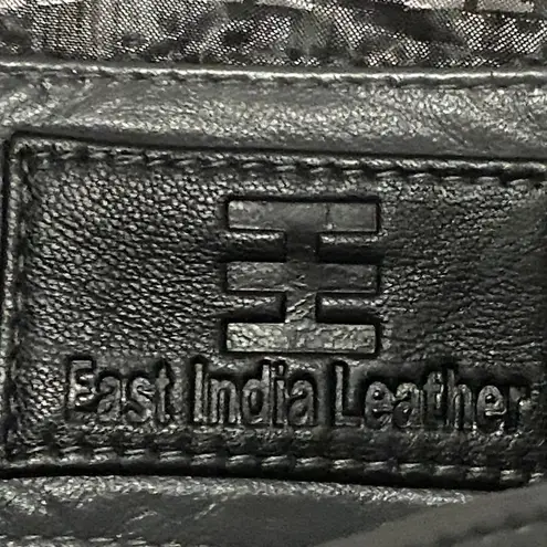 EAST INDIA LEATHER CO WO SIZE XL GRAY Leather Jacket with Zipper Details EUC