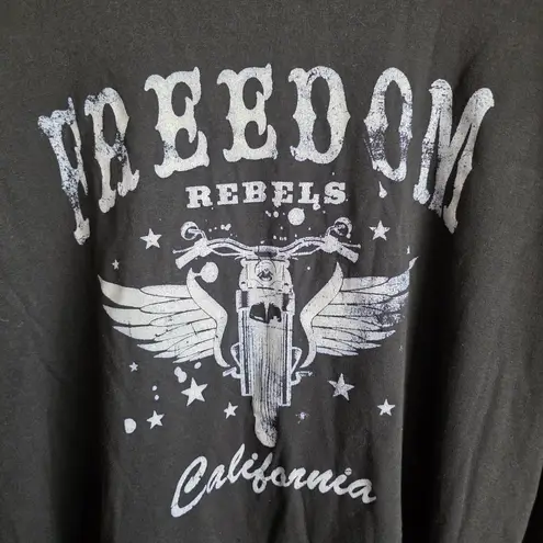 Cicle X Freedom Rebels California Black Graphic Sweatshirt Motorcycle Size L Size L