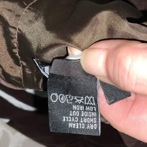 Etcetera Brown & White Zebra Print Velvet Midi Straight/Pencil Skirt Size 8 - Image 7