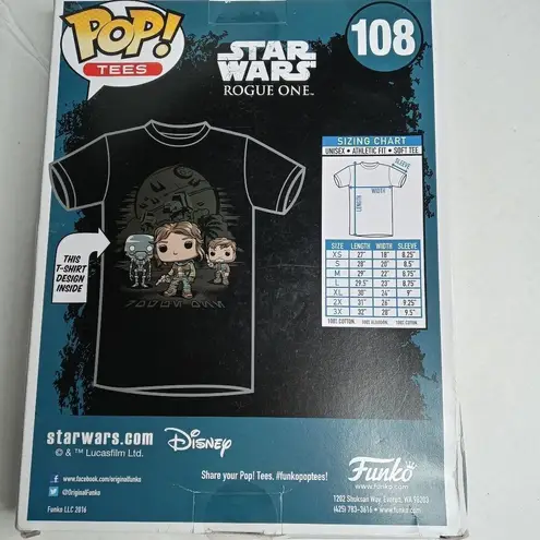 Star Wars  Rogue One Funko Pop Tees L Shirt #108