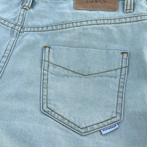 Somedays Lovin Some Days Lovin Women's High Rise Embroidered Denim Shorts Size 29