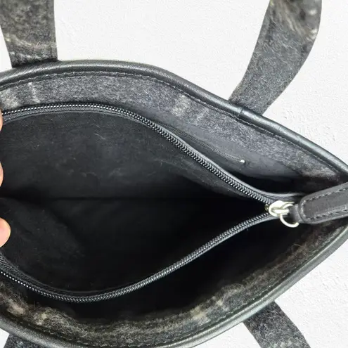 Pendleton Black Wool Plaid Mini Tote Structured Handbag Zipper Top Mini Purse - Image 9