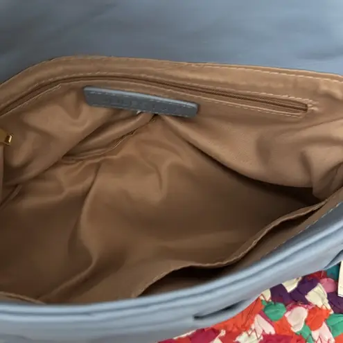 NWT Jules Kae Charlie Periwinkle Quilted Vegan Leather Chain Strap Shoulder Bag