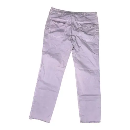 Nili Lotan women’s Jenna lilac Purple Cropped corduroy Military Pants size 6
