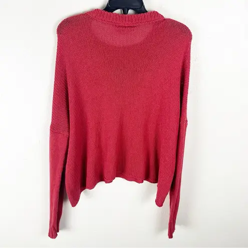 Wooden Ships Star Graphic Long Sleeves Knit Drop Shoulder Sweater Size M/L