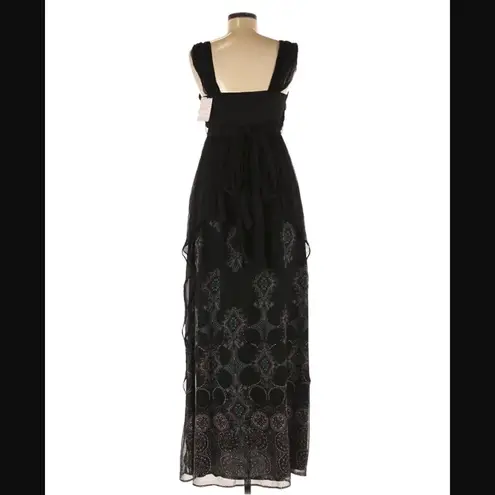 Free People HTF  Maxi Dress 6 NWT Belladonna Black Dark Academia Etherial Lolita