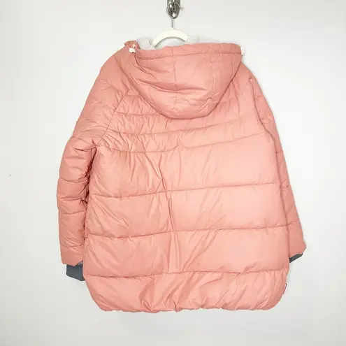 Hunter  Intrepid Oversized Puffer Jacket Salmon Pink Medium