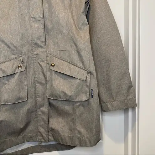 Mondetta ποΈ Gray Hooded Rain Jacket Size S