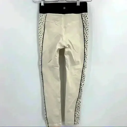 Vimmia Women's Meow Side Print Piped Half & Half Midrise Leggings Size S