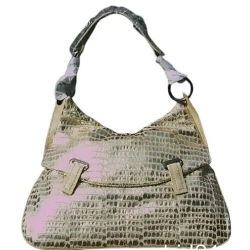 Donald Pliner Tricolor Metallic Patent Shoe Sleek Peep Toe Pump New NWT $315 Gold Size 9.5