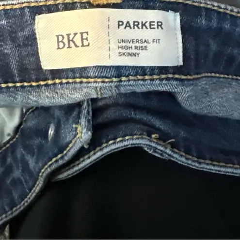 BKE Parker Womens Jeans Sz 30 High Rise Skinny Dark Wash Universal Fit