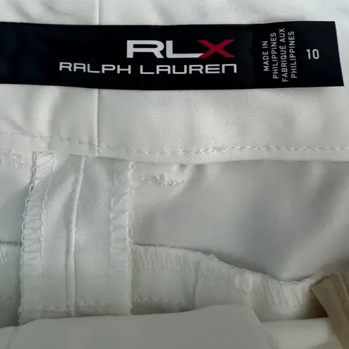 RLX Ralph Lauren Women's White Golf Shorts Size 10 Bermuda MSRP $128