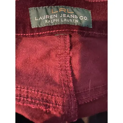 Ralph Lauren  RLR Maroon Corduroy Pants Straight Leg Size 12