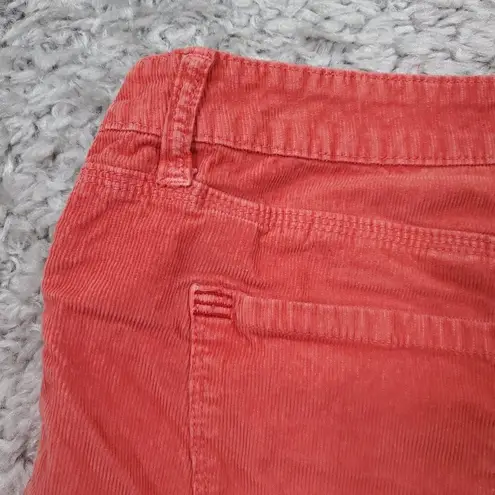 BDG  Urban Outfitters Low Slung Corduroy Cutoff Shorts Size 30 Coral Orange Pink