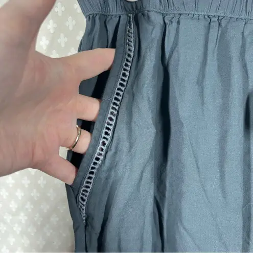 Pact Blue Organic Cotton High Rise Pants