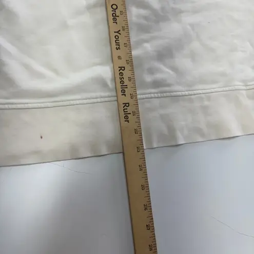 Vince Sweatshirt Womens Large Cream Pullover 1/2 Zip Cotton Blend Casual Tan