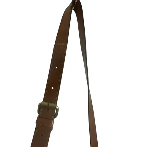 Patricia Nash English Garden Floral Map London Brown Leather Saddle Bag