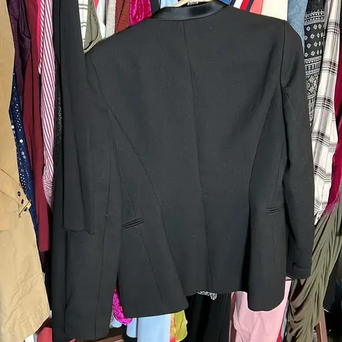 ZARA Stunning  blazer jacket with satin trim