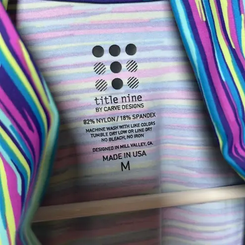 Title Nine Womens Medium Purple Green Jacket