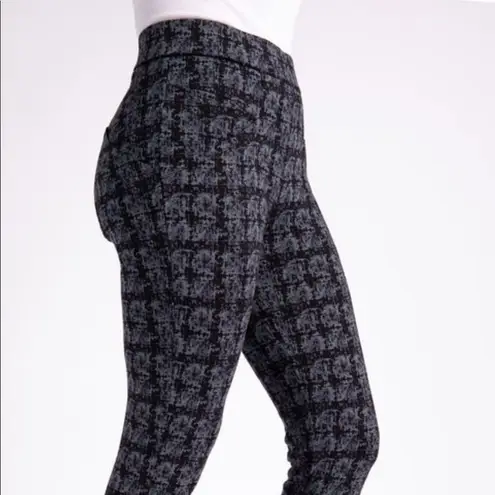 Betabrand Journey Skinny Pants Shibori Pattern Ankle Length Gray Small