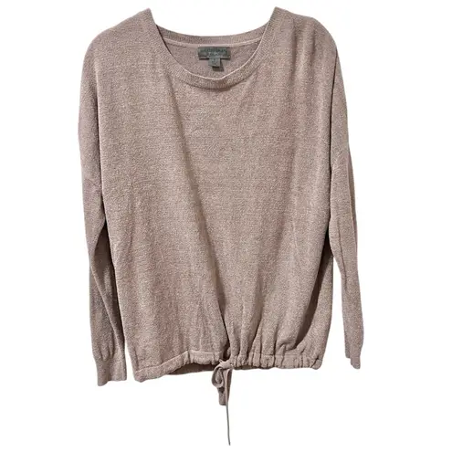 Barefoot Dreams CozyChic Ultra Lite Slouchy Pullover S Faded Rose