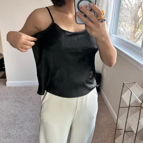 Black Sequin Sheer top with cami set. S