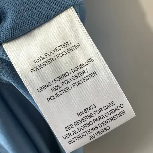 Taylor Womens Maxi Dress Blue Polka Dot Swiss Halter Neck Belted Sleeveless 6