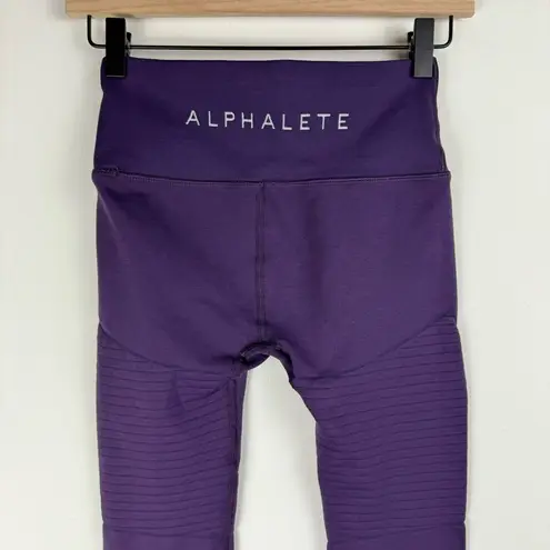 Alphalete  OG Revival Leggings Purple Sz Small High Rise Athletic