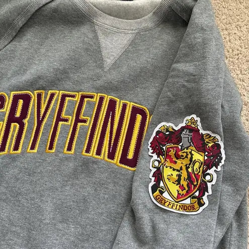 Warner Bros Gray Gryffindor Sweatshirt Classic Crewneck