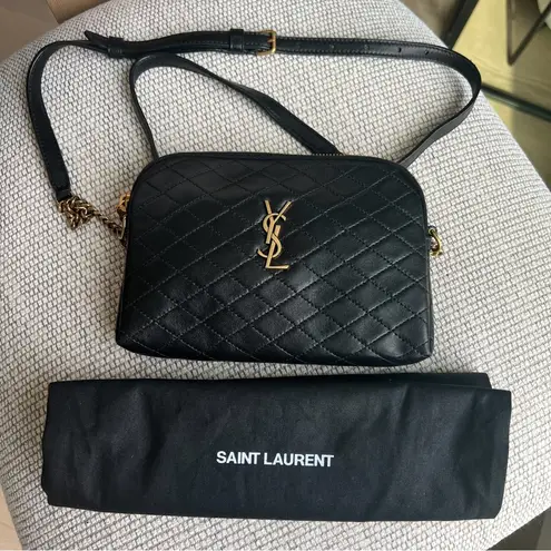 Saint Laurent  Gaby Zipped Pouch in Black