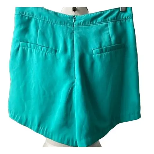 Very J Layered Green Dressy Shorts Pockets