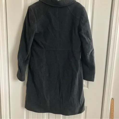 Kenneth Cole Reaction Peacoat Womens Size 12 Wool Blend Gray Long