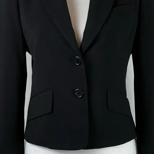 BCBGMAXAZRIA  Fitted Black Short Office Career Academia Jacket Blazer NWOT